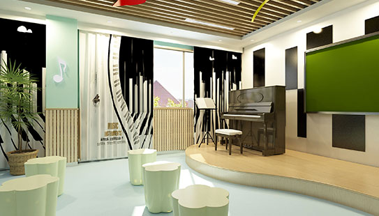 音樂(lè)教室文化窗簾